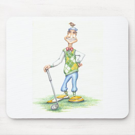 Gary die GolfspielerMausunterlage Mousepad (Vorne)