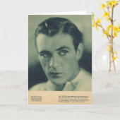 Gary-Fassbinderporträt 1930 Karte (Gelbe Blume)