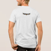 Gary Grizzlefang Stealth ist optional Tri-Blend Shirt (Rückseite)