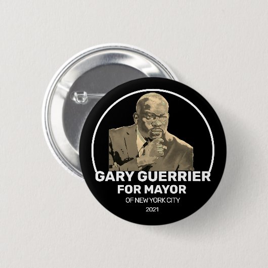 Gary Guerrier für NYC Mayor 2021 Button (Vorne & Hinten)