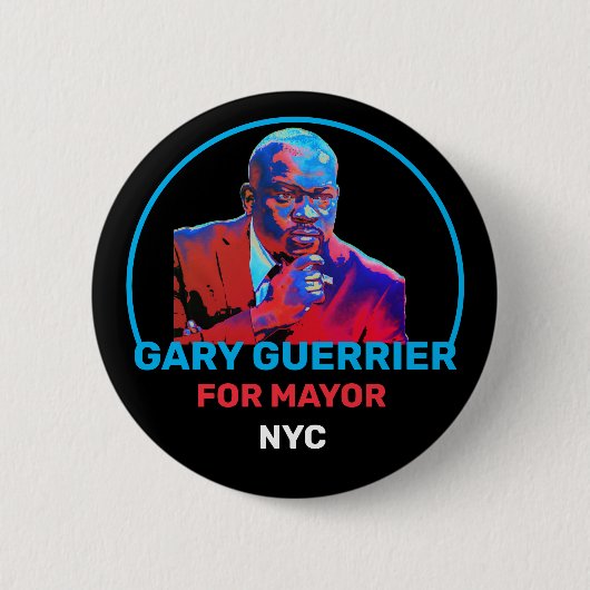 Gary Guerrier für NYC Mayor 2021 Button (Vorderseite)