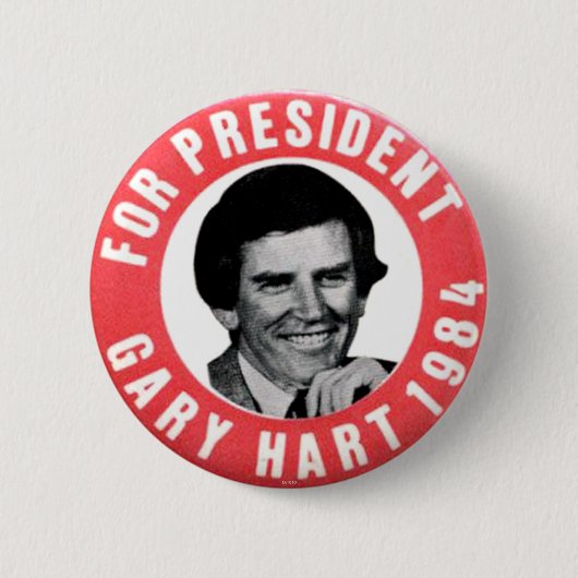 Gary Hart - Button (Vorderseite)