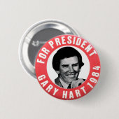 Gary Hart - Button (Vorne & Hinten)