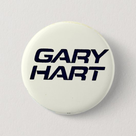 Gary Hart - Knopf Button (Vorderseite)