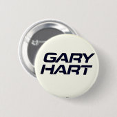Gary Hart - Knopf Button (Vorne & Hinten)
