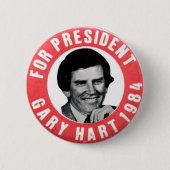 Gary Hart - Knopf Button (Vorderseite)