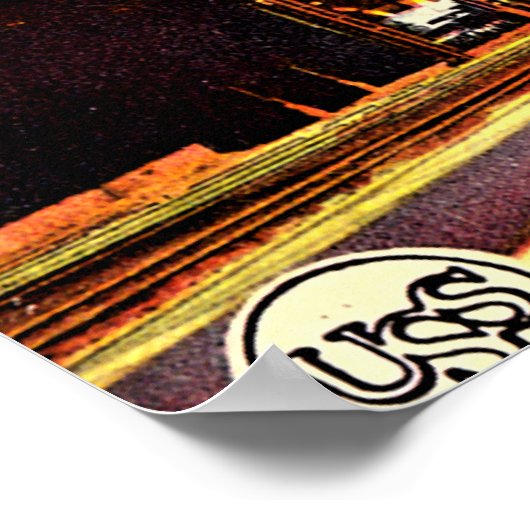 Gary, Indiana Blast Furnace 1930 Poster (Ecke)