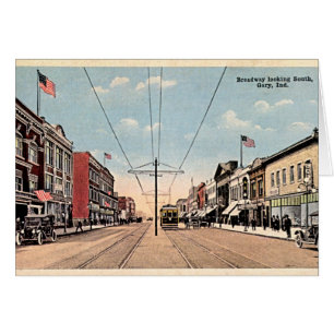 Gary, Indiana Broadway, das Süd schaut