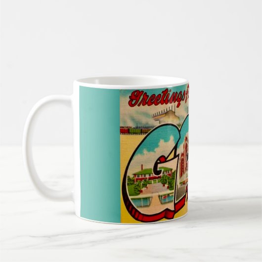 Gary Indiana Greeting  Kaffeetasse (Links)