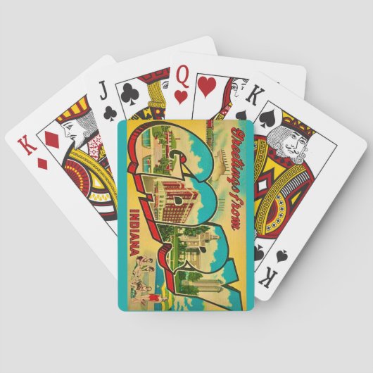 Gary Indiana Gruß Spielkarten (Rückseite)