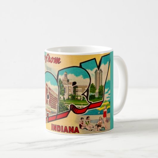 Gary Indiana Grußkarte  Kaffeetasse (VorderseiteRechts)