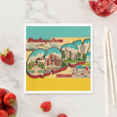 Gary Indiana Grußpostkarte Serviette (Beispiel)