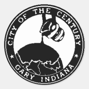 Gary, Indiana Siegel Runder Aufkleber
