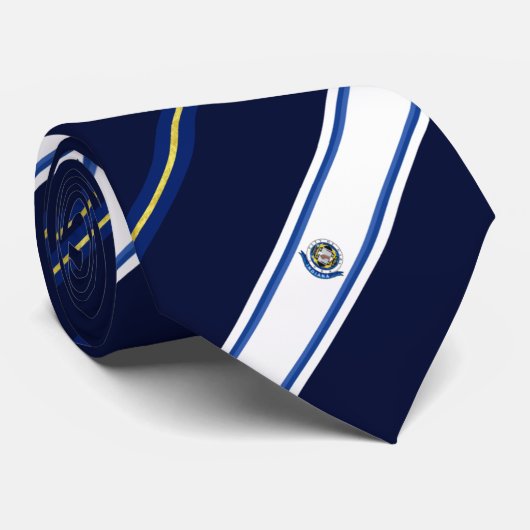 Gary (Indiana) Stadtflagge Neck Tie Krawatte (Gerollt)