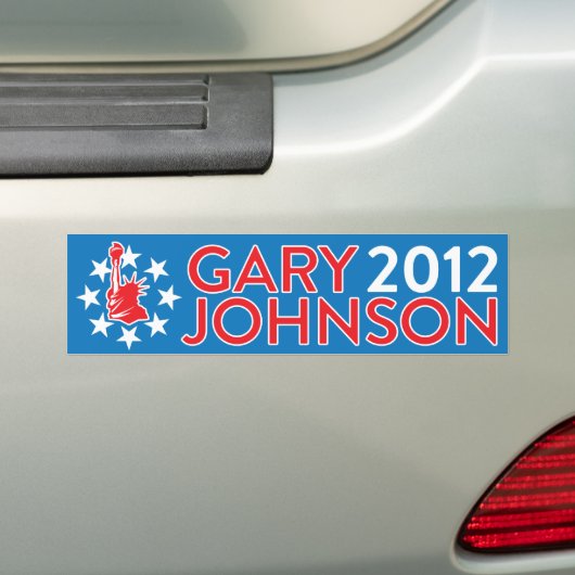 Gary Johnson 2012 Autoaufkleber (Auf Auto)