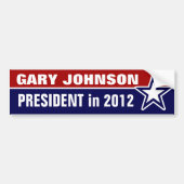 Gary Johnson 2012 Autoaufkleber (Vorne)