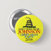 GARY JOHNSON 2016 BUTTON (Vorne & Hinten)