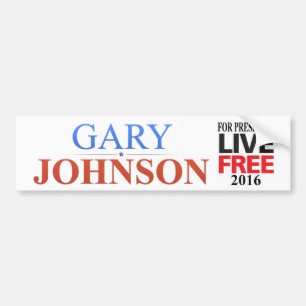 Gary Johnson für Präsidenten - 2016 - Autoaufkleber