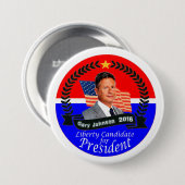 Gary Johnson für Präsidenten 2016 Button (Vorne & Hinten)