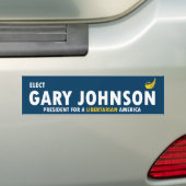 Gary Johnson für Präsidenten 2016 Liberalist Autoaufkleber (Auf Auto)