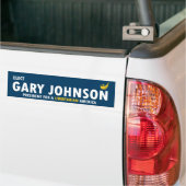 Gary Johnson für Präsidenten 2016 Liberalist Autoaufkleber (Auf Lkw)
