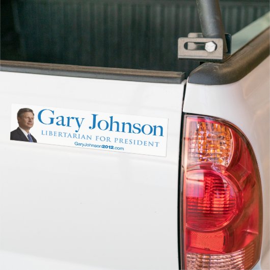 Gary Johnson für Präsidenten Autoaufkleber (Auf Lkw)