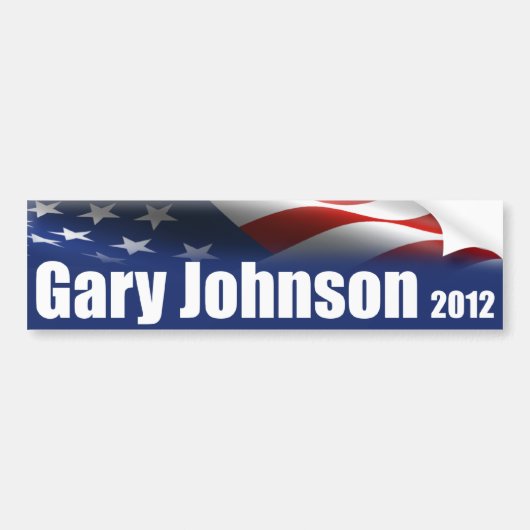 Gary Johnson für Präsidenten Autoaufkleber (Vorne)