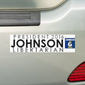 Gary Johnson für Präsidenten Autoaufkleber 2016 (Auf Auto)