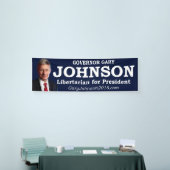 Gary Johnson für Präsidenten Banner (Messeveranstaltung)