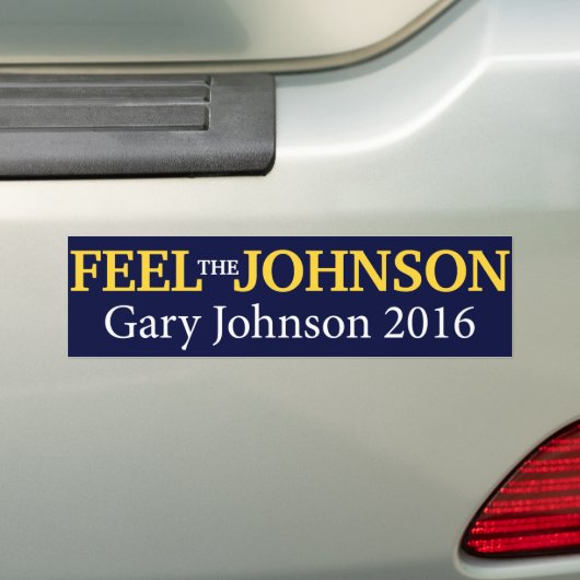 Gary Johnson - glauben Sie dem Autoaufkleber (Auf Auto)