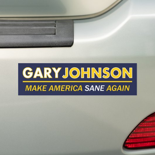Gary Johnson machen Amerika gesunden Autoaufkleber (Auf Auto)