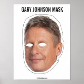 Gary Johnson Mask Cutout Poster (Vorne)