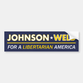 Gary Johnson/Schweißungs-Liberalist-Autoaufkleber Autoaufkleber