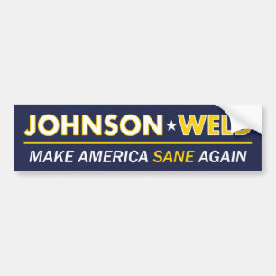 Gary Johnson / Weld Sane America Autoaufkleber