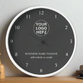 Gary Logo l Business Office - Grau Uhr