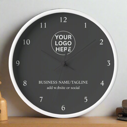 Gary Logo l Business Office - Grau Uhr