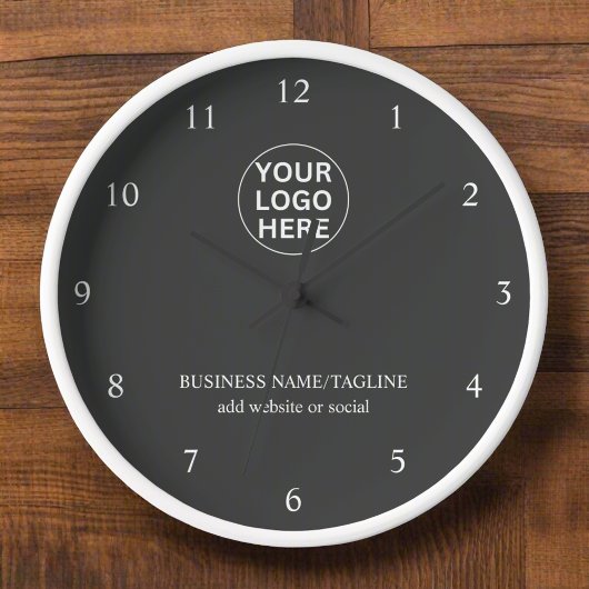 Gary Logo l Business Office - Grau Uhr