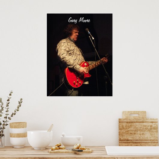 Gary Moore Poster (Küche)