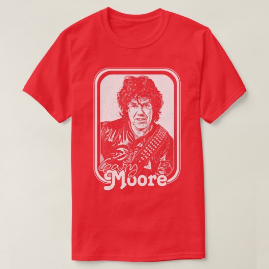 Gary Moore Retro Style Lüfterdesign T-Shirt (Design vorne)