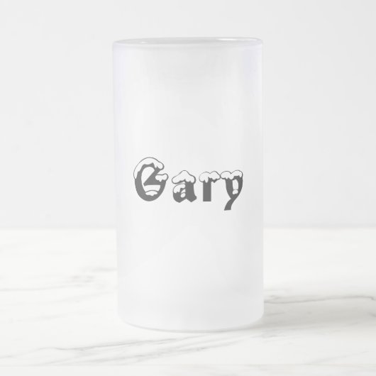 Gary-Name Art-Mattierte Tasse (Mittel)