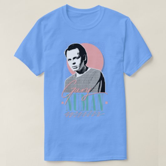 Gary Numan Ästhetik 80er Styled Retro Tribute Desi T-Shirt (Design vorne)
