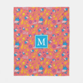 Gary Pattern Monogram Fleece Blanket (Vorderseite)