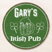 Gary´s Irish Pub Runder Pappuntersetzer (Vorderseite)