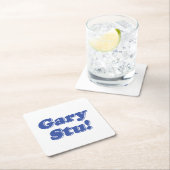 Gary Stu! Rechteckiger Pappuntersetzer (Vor Ort)