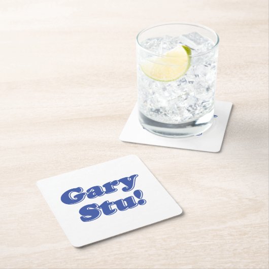 Gary Stu! Rechteckiger Pappuntersetzer (Vor Ort)