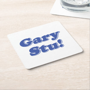 Gary Stu! Rechteckiger Pappuntersetzer