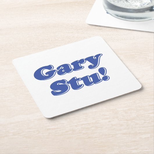 Gary Stu! Rechteckiger Pappuntersetzer (angewinkelt)