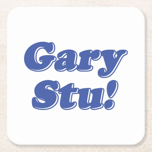 Gary Stu! Rechteckiger Pappuntersetzer (Vorderseite)