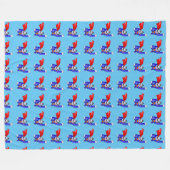 Gary the Gorilla Der Superheld Fleecedecke (Vorderseite (Horizontal))