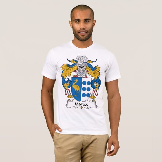 Garza Familienwappen T-Shirt (Vorne ganz)